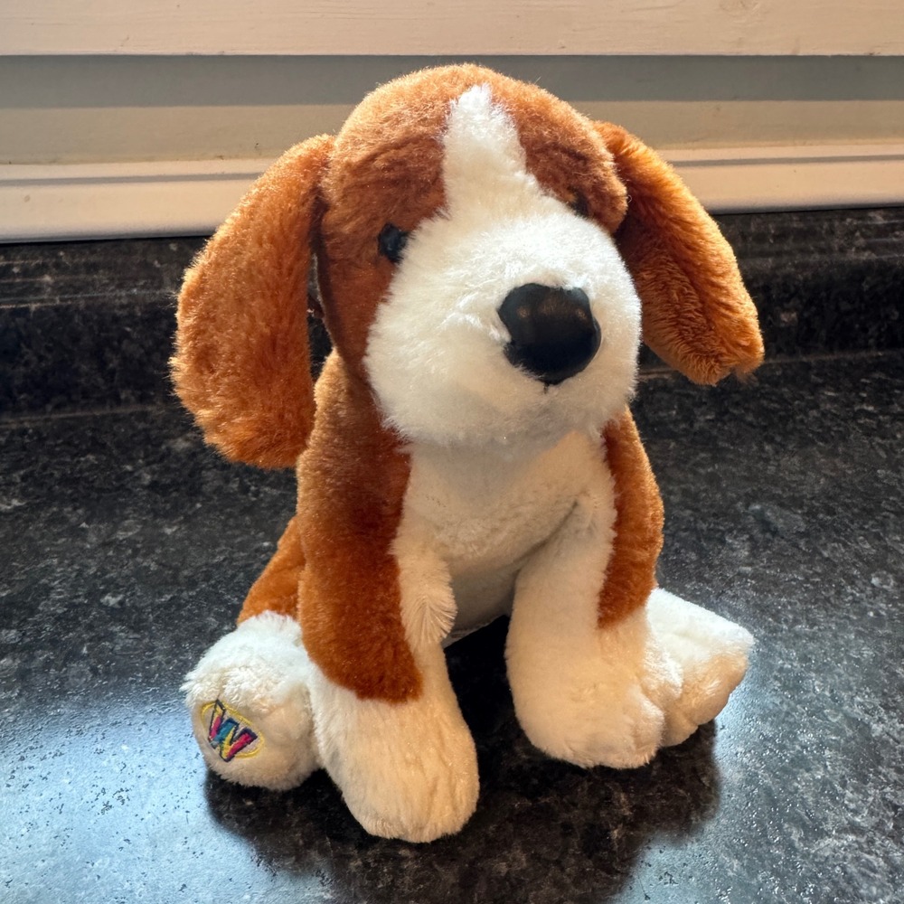 Ganz Webkinz Beagle Plush Stuffed Animal Dog Brown White Black HM141